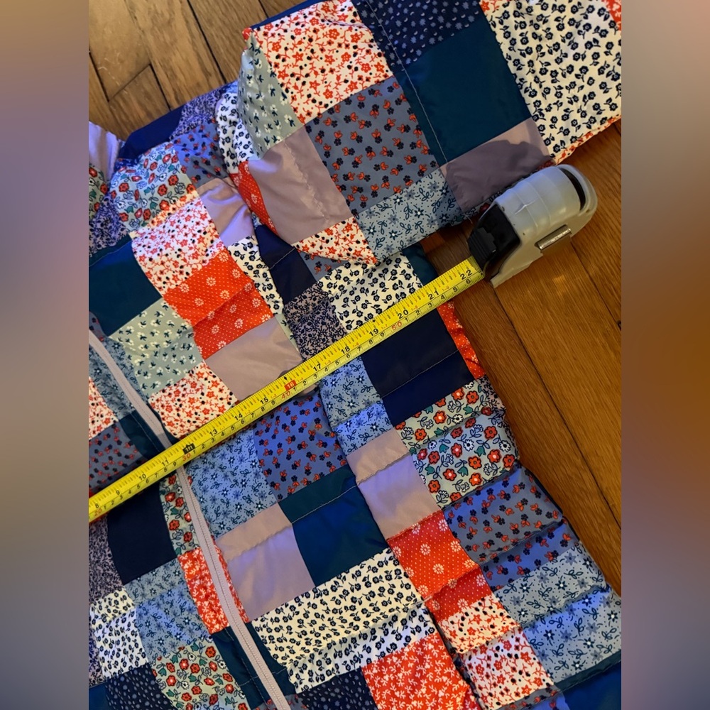 Lands' End Puffer Patchwork Jacket - image 5